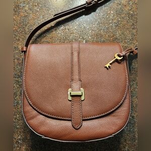 Fossil Brand Emery Crossbody Brown